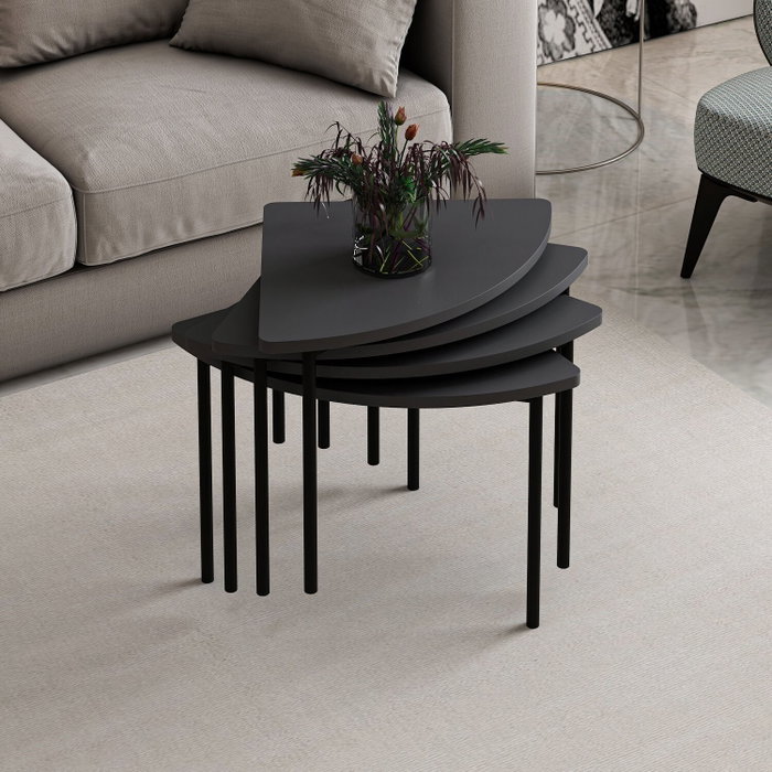 Hanah Home Emma - 8919 Mesa de centro Antracita Hanah Home Emma - 8919 Mesa de centro Antracita